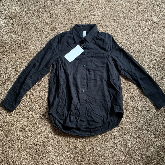 NWT Lululemon Full Day Ahead Shirt Flannel Black - Picture 6 of 9